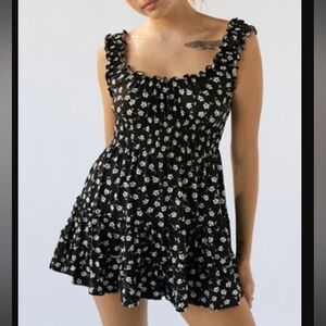 Urban Outfitters Black and White Floral Dress